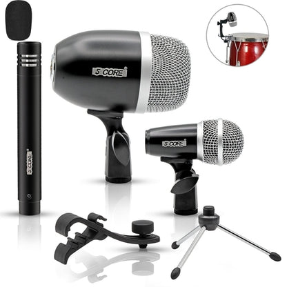 5Core Conga Mic Snare Tom Microphone Drum Kit Condenser XLR Instrument